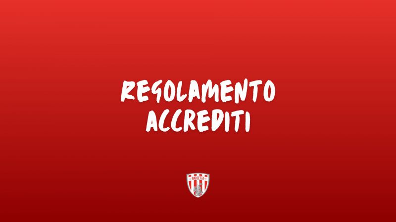 Regolamento accrediti ufficiale