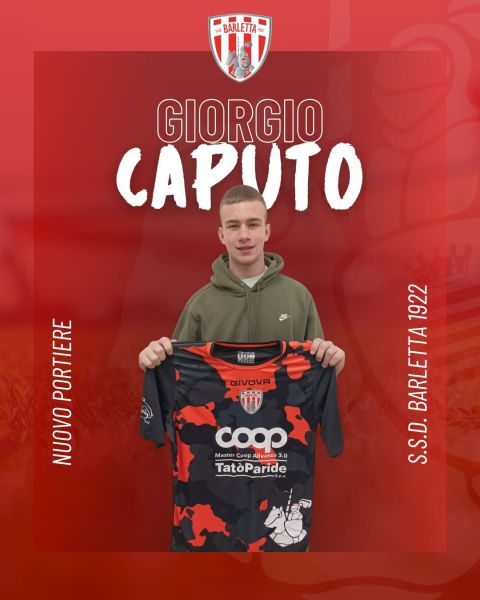 Giorgio Caputo � un nuovo portiere del Barletta