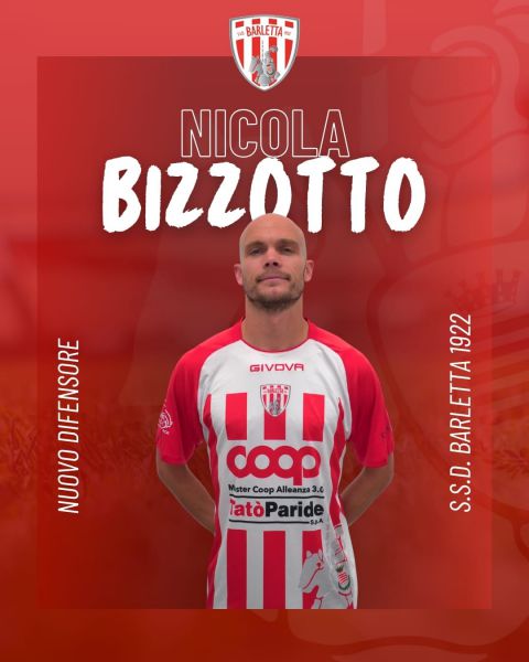 Nicola Bizzotto � un nuovo calciatore del Barletta 1922