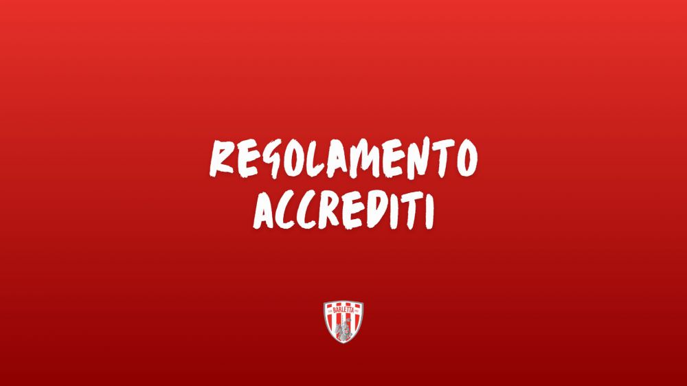 Regolamento accrediti ufficiale