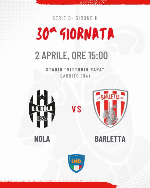 Nola 1925 - Barletta 1922: info settore ospiti