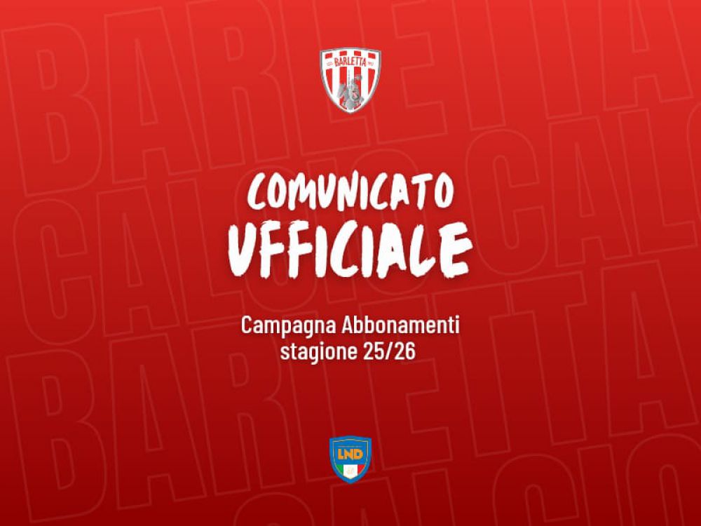 Campagna Abbonamenti 2025-2026 - Fase vendita libera