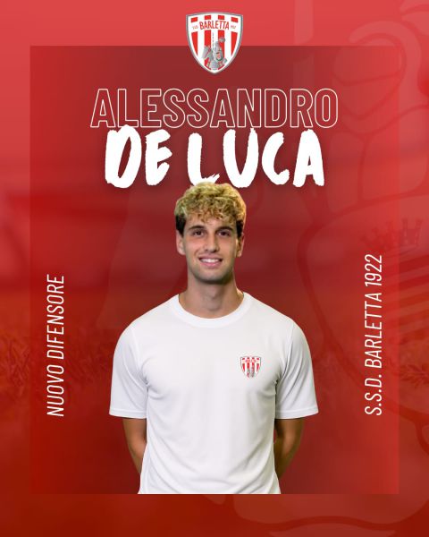Alessandro De Luca è un nuovo difensore under del Barletta