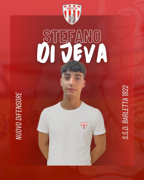 Stefano Di Jeva è un nuovo difensore under del Barletta