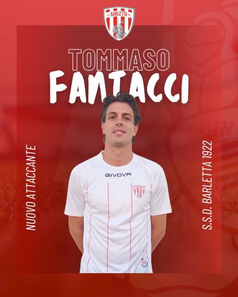 Tommaso Fantacci è un nuovo calciatore del Barletta